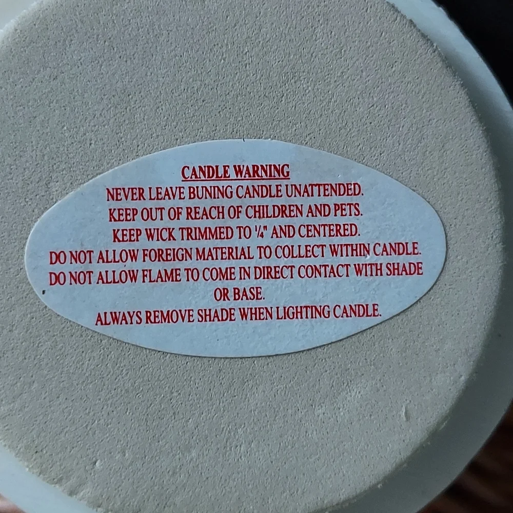 Candle Jar Shade Topper Christmas Santa NWOT